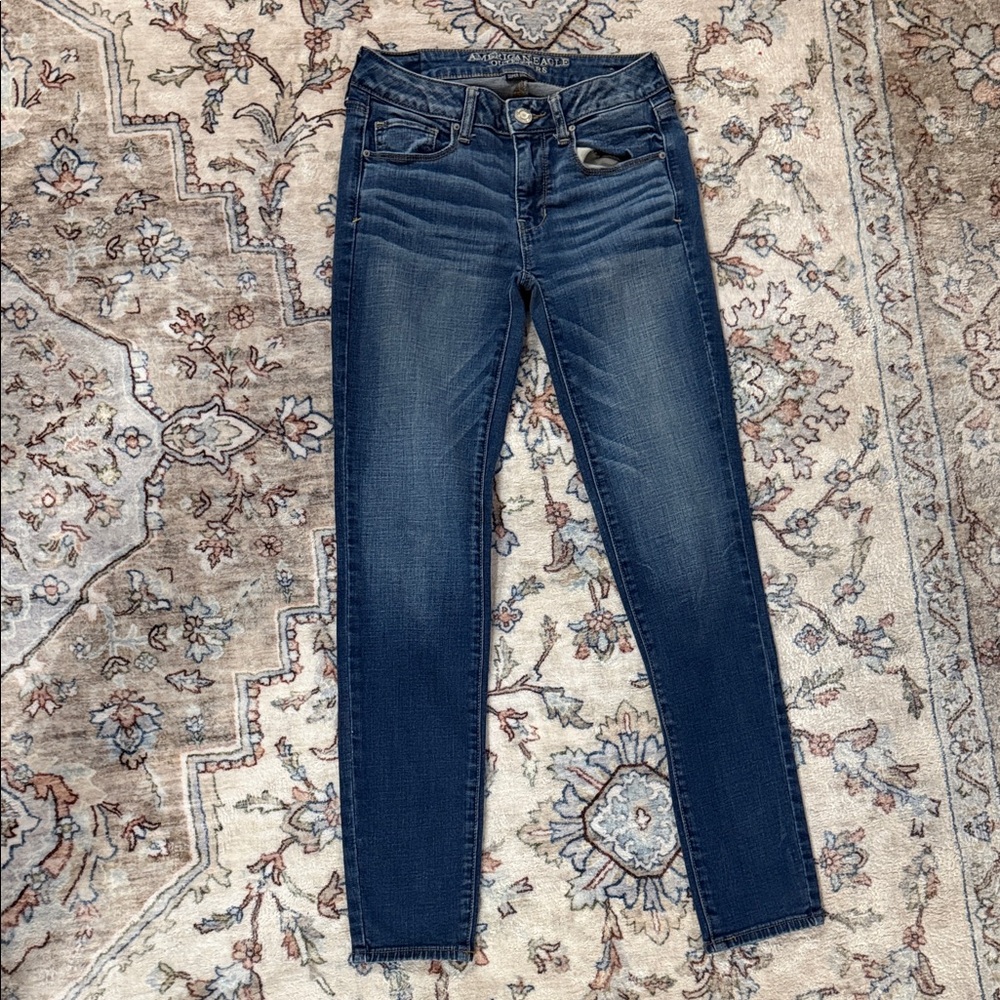 American Eagle Outfitters Dark Blue Skinny Jeans